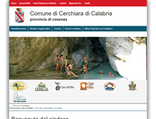 Tablet Screenshot of comune.cerchiara.cs.it